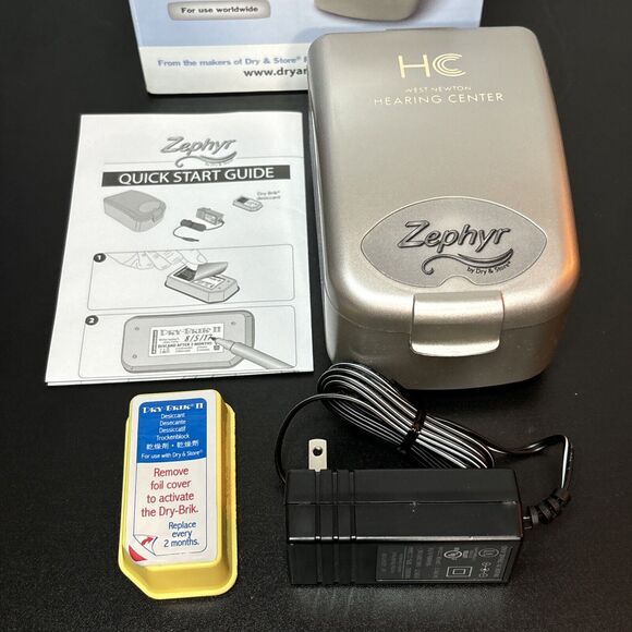 Zephyr By Dry & Store Hearing Aid Dryer Cochlear Ear Monitors New Open Box Read - Picture 5 of 8